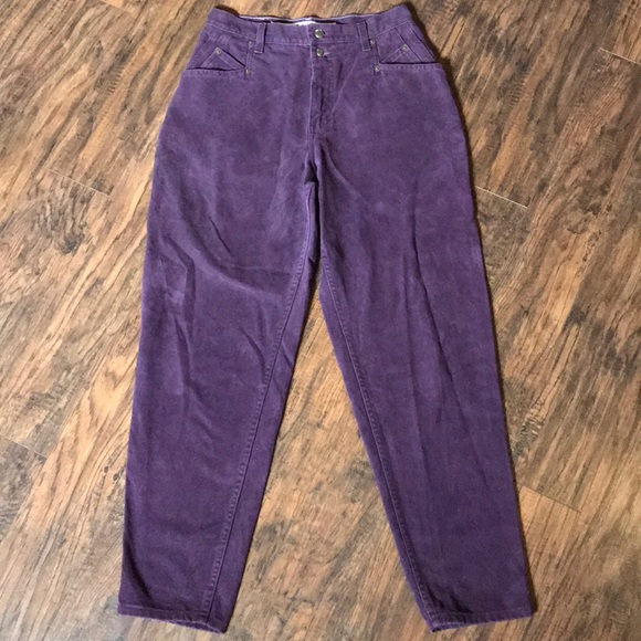 GOIN 2 MKT SOON Vintage 90s 80s high waist purple denim jeans mom - Picture 3 of 5